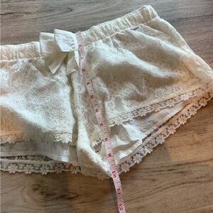 Gilly Hicks Ivory Lace Shorts